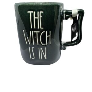 Rae Dunn Forest Green 'The Witch Is In' Mug